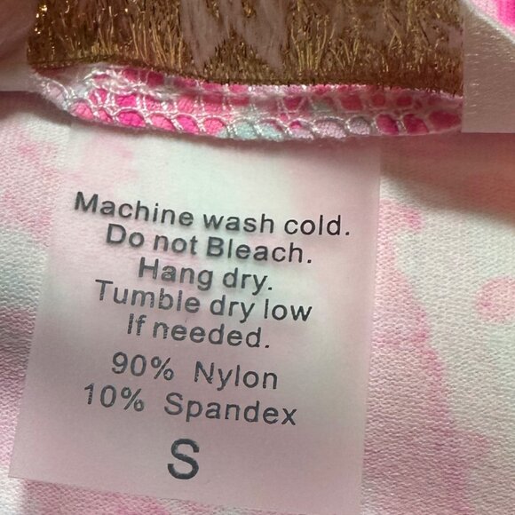 Mahi Gold Pink & White Seashell Ryder Dress Women’s Size Small - Picture 5 of 8